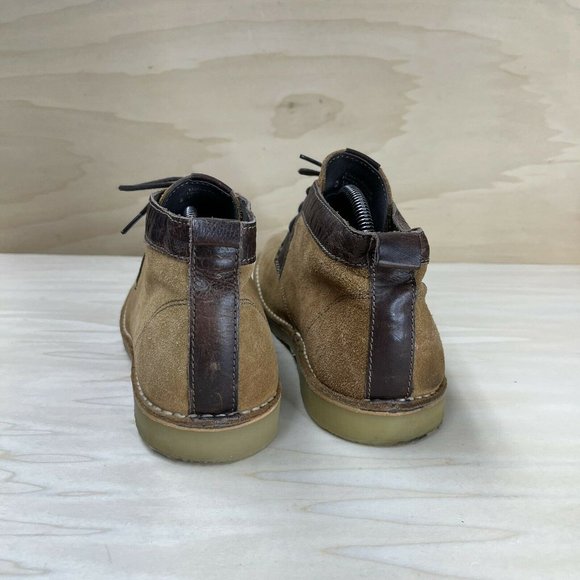Aldo Mens Brown Suede Leather Mid Ankle Chukka Boots Lace Up Size EUR 43 US 10 main image 5